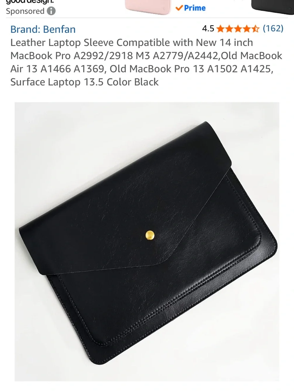 N/A black leather